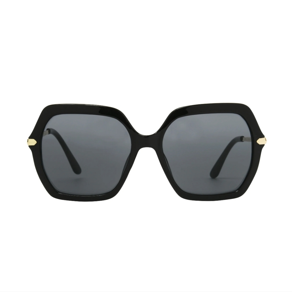 Sofia Vergara. Women's Chic Black and Gold Square Frame Sunglasses. NWT. - Picture 2 of 9